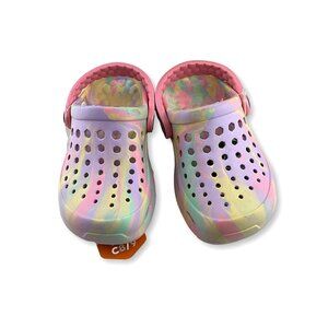 Joybees Toddler Harper Slip-on Clog - 8-9: Solid EVA Ankle Strap Sandals